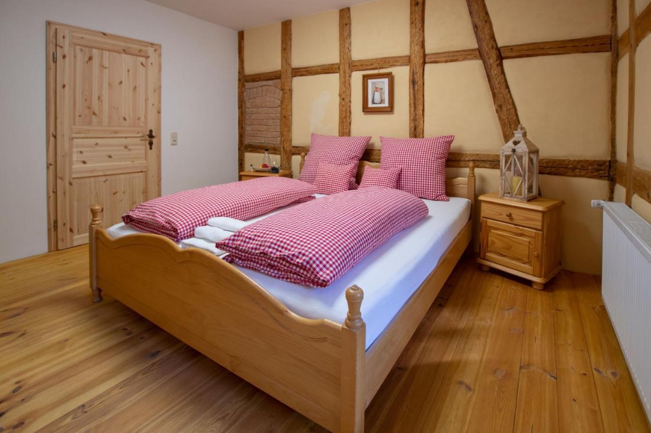 Naturhof-Papiermuehle 2 Bett-Zimmer Rosenrot Bollberg Buitenkant foto